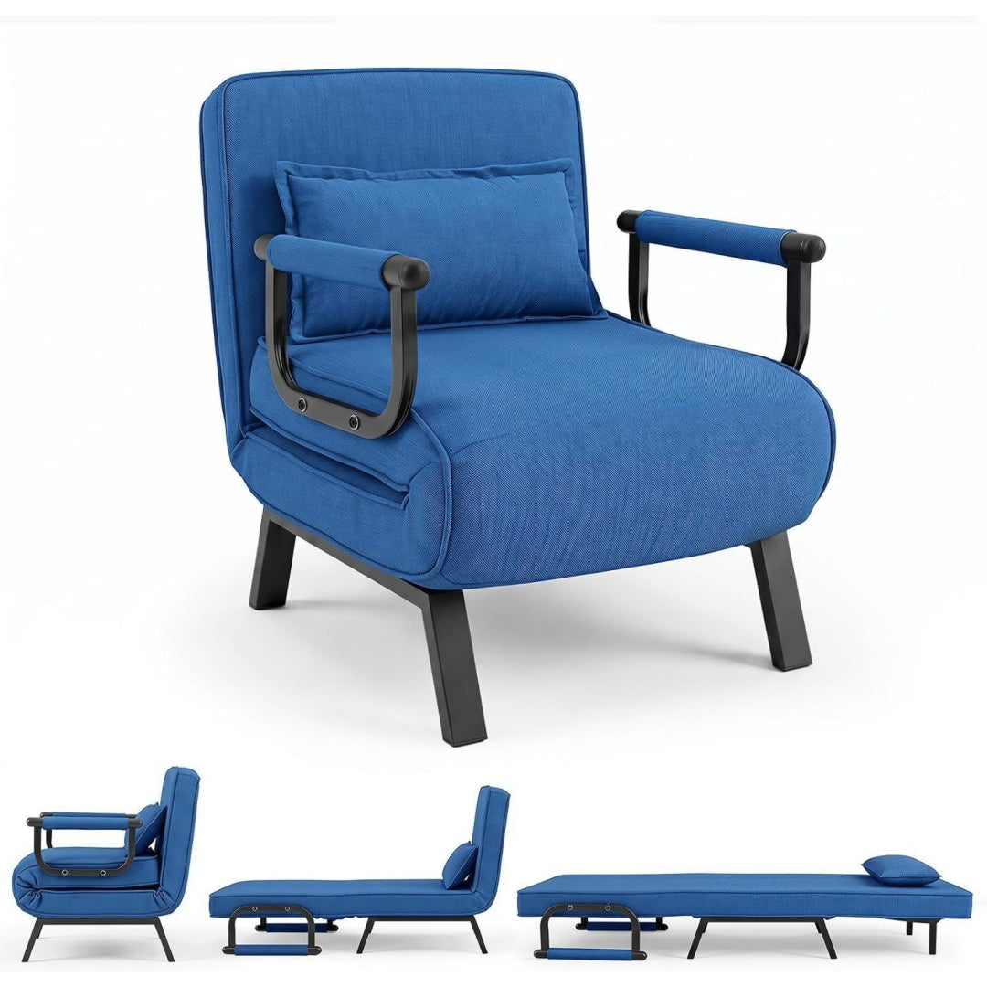 Divano letto Poltrona Letto, 4 in 1 Poltroncina Pieghevole con Schienale Regolab