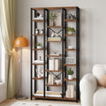 Libreria con struttura in acciaio nero 30 x 100 x 202 cm