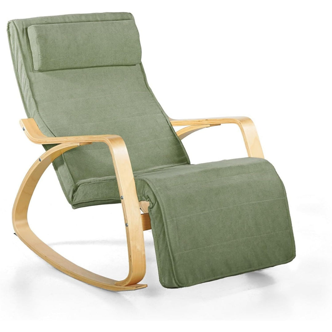 Sedia Brigros WeHome - Sedia A Dondolo Swing Amor Con Braccioli In Legno, Rocking