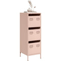 Armadio Home Giardino,Tavola Alto Rosa 39x35x103,5 cm Acciaio