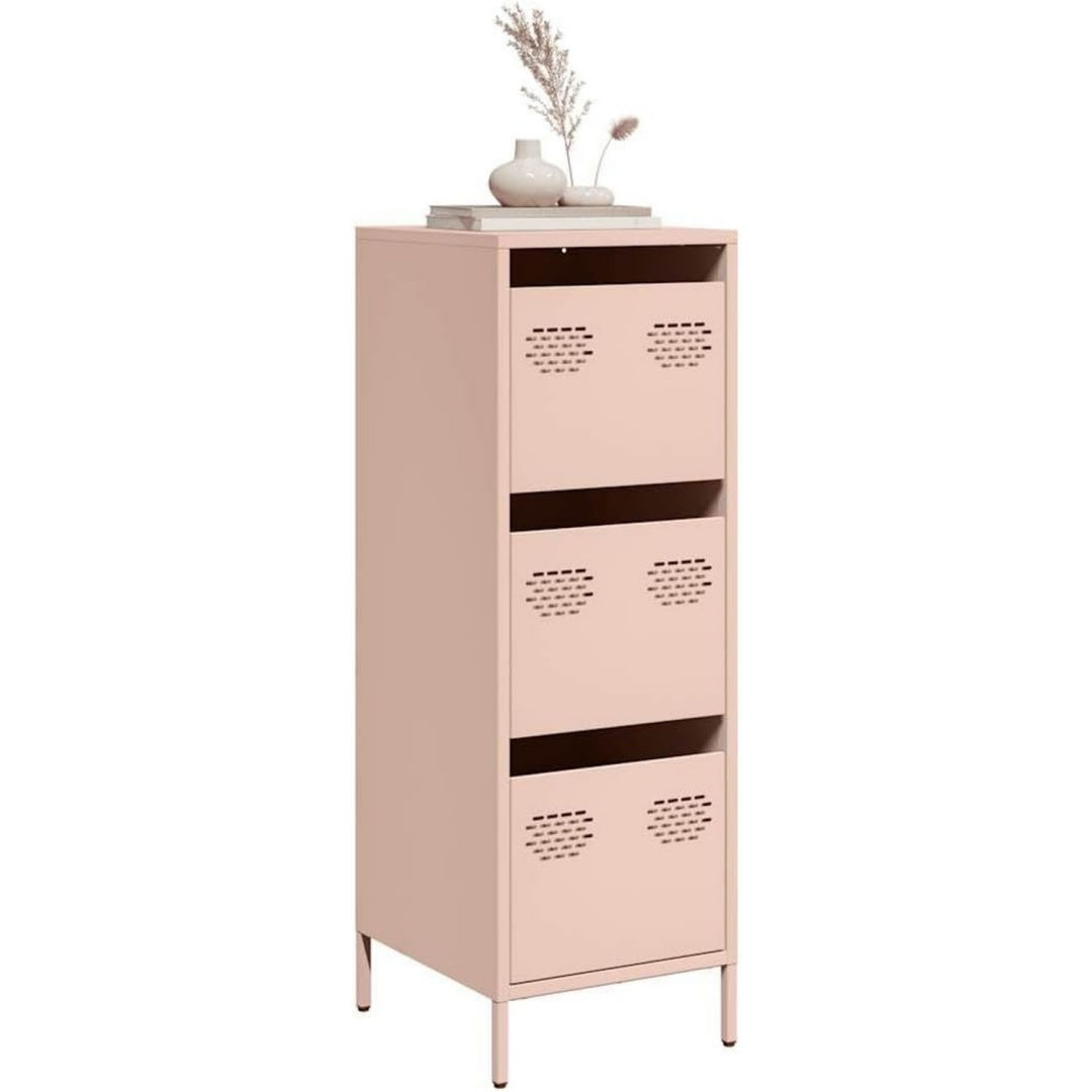 Armadio Home Giardino,Tavola Alto Rosa 39x35x103,5 cm Acciaio
