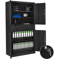 Armadio Armadio Portadocumenti 180x80x40cm, 55 Scomparti e 2 Cassetti, Arm