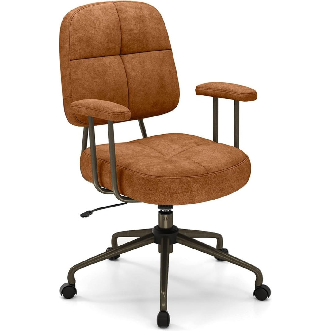 Sedia con ruote marrone