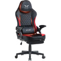 Sedia con supporto lombare rosso